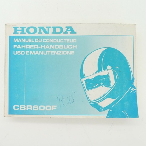 Honda cbr 600 manuale - cbr, f