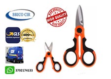 Forbici per Elettricista Forbice Isolata 140 Mm Con Lame Micro Dentate Imp.