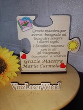 Targa Quadro  Puzzle Maestra