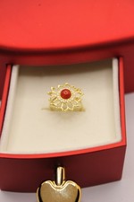 ANELLO IN ARGENTO DORATO CON