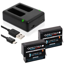 Batteria per Gopro HERO8, HERO7, HERO6, HERO5 - AHDBT-801+- USB Dual Charger