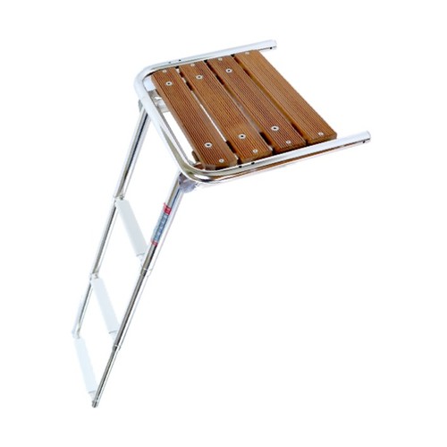 Teak legno nuoto piattaforma - nuoto,