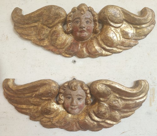 Angeli putti antichi legno - putti,