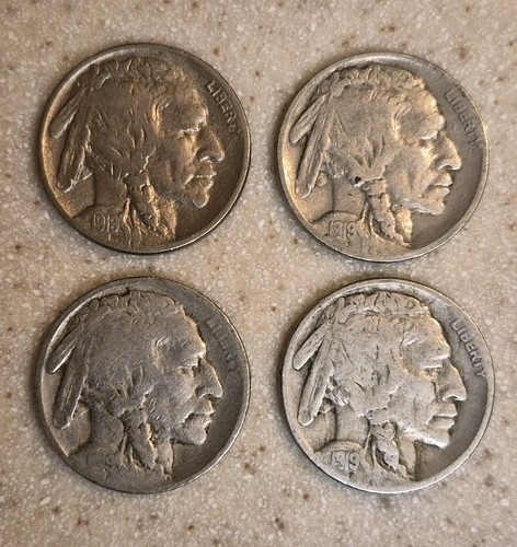 1919 buffalo nickel vg - (4x),