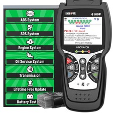 INNOVA 6100P OBD2 Scanner Transmission ABS SRS Oil Reset Code Reader Diagnostic