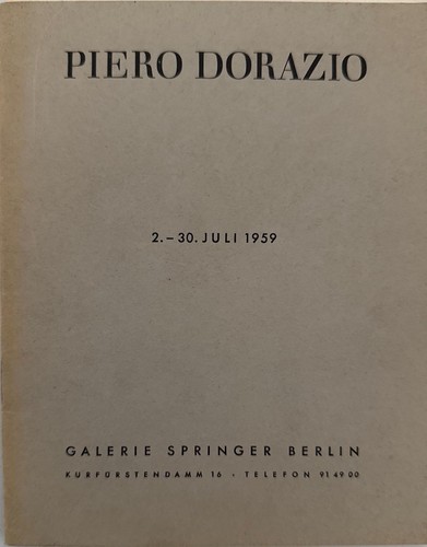 Piero dorazio 30 - piero, 2.-30.