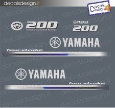 Adesivi motore marino fuoribordo Yamaha 200 cv 2018  gommone barca stickers
