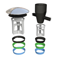 TAPPARELLO BONOMINI LAVABO BIDET 1" e 1"1/4 UNIVERSALE PILETTA CLICK CLACK 