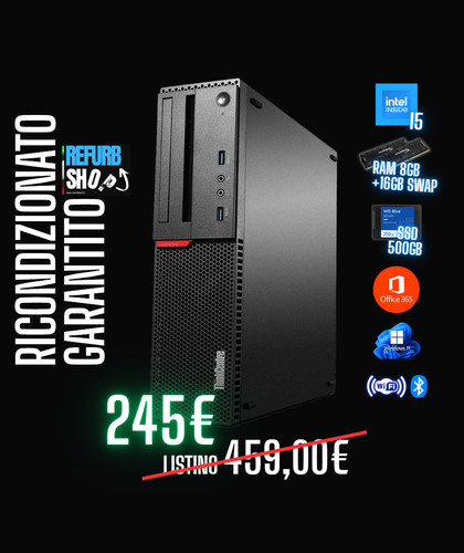 Fisso intel 500gb 8 - pc, 8+16gb