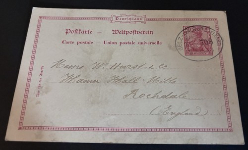 1901 impero tedesco - 1901, cartolina
