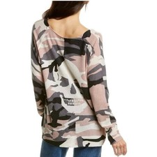 Maglione SKULL CASHMERE Scout rosa grigio mimetico cashmere XS