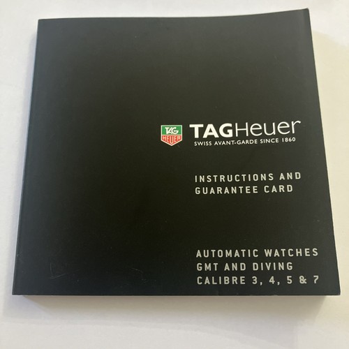 Libretto istruzioni tag heuer - libretto,