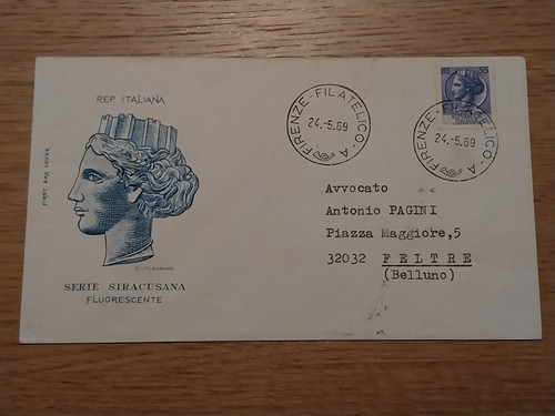 Italia fdc filagrano 1969 - fdc,