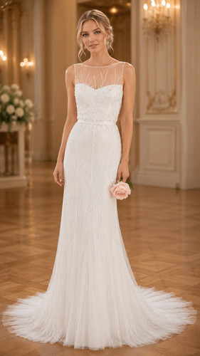 Abito sposa soft rosa - abito, da