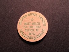 Tucson, Arizona Wooden Nickel