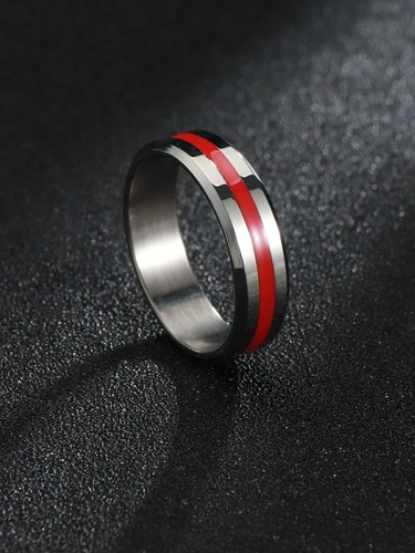 Anello uomo acciaio