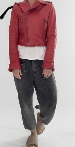 Balenciaga biker jacke rot - balenciaga,