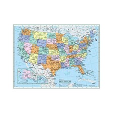 Mappa degli Stati Uniti Poster
