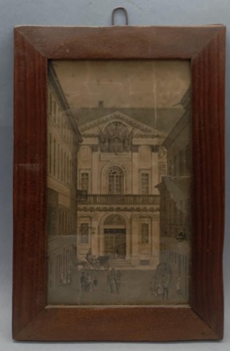 Antico quadro con stampa - antico,