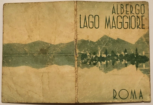 Libretto albergo lago - albergo, "