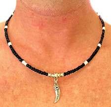 Collana con corno portafortuna