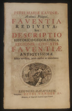 FAENZA KAVINAE FAVENTIA REDIVIVA DESCRIPTIO REGIONIS CIVITATIS FAVENTIAE ANTIQUI