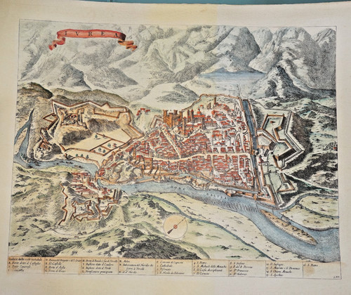 Carta geografica map - , ivrea