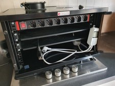 Armadio Rack 19 6U COMPLETO: 2 vassoi + ventola + ciabattata + sensore temp wifi