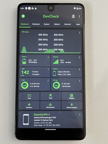 Essential phone 128gb - ph-1,