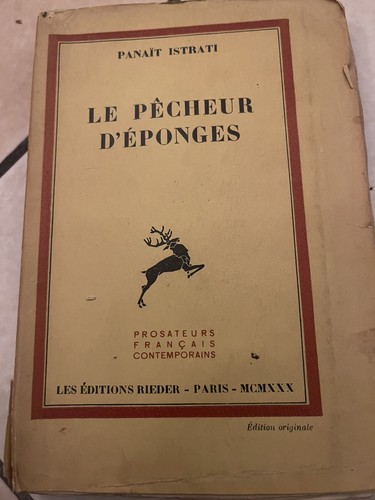 Libro antico panaït istrati - antico,