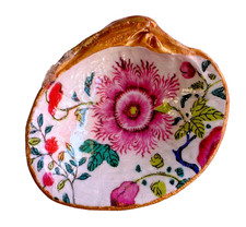 Piatto portagioie decoupaged