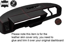 ROSSO CUCIRE CRUSCOTTO COPERTURA PELLE PER FIAT X1/9 X19