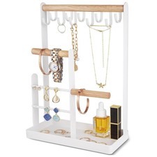 Portagioielli Portaoggetti, Porta Collane con Vassoio per Anelli, Piccola T2190