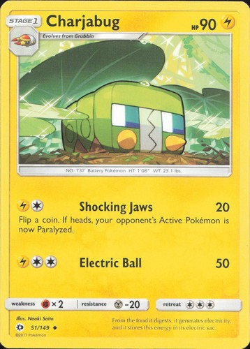 Pokemon charjabug 149 - charjabug, 51/149