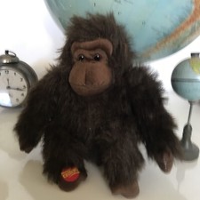 Peluche Gorilla Scimmia Crodino Pubblicità Vintage H 25 Cm