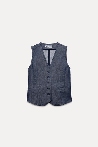 Gilet denim zarazw collezione - gilet,