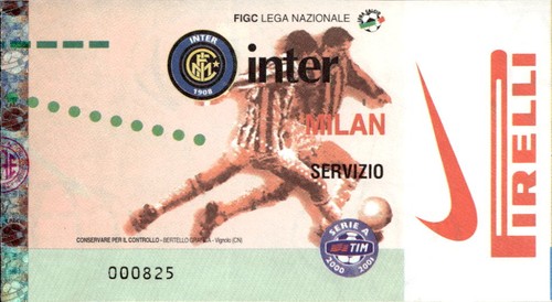 Biglietto partita calcio inter - partita,