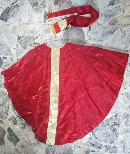 Vecchia casula rossa stola - vecchia,