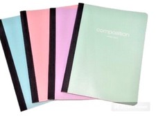 Quaderno 12 ct graffette poli composizione 9,75" x 7,5" largo rigato 80 sh.