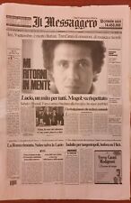 Giornale il Messaggero 1998 morte di Lucio Battisti