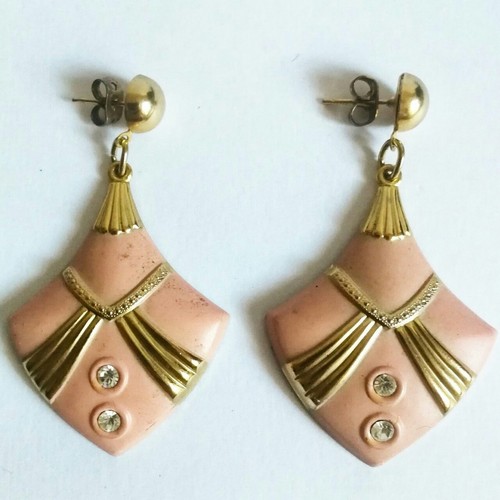 Orecchini pendenti rosa