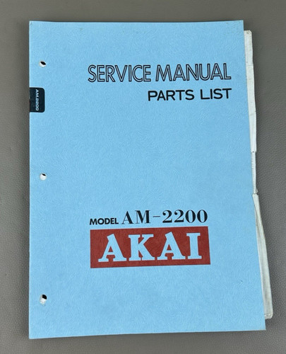 Akai 2200 manuale di - akai,