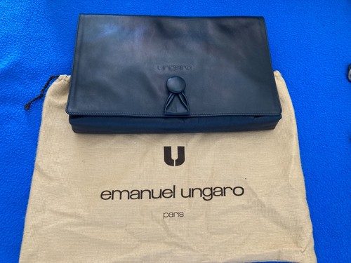 Ungato pochette pelle blu - pochette,