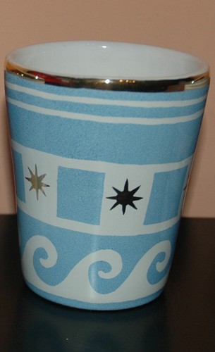 Bicchiere ceramica lavorata - ceramica,
