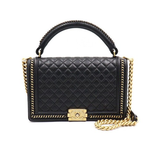 Chanel sac main cuir - à,