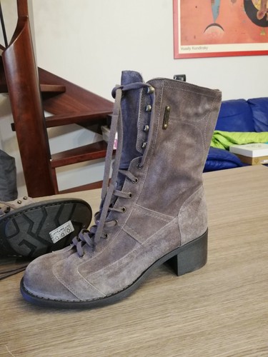 Stivali anfibi scamosciati - stivali,