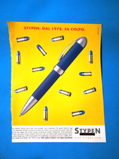 CLIPPING DI GIORNALE PUBBLICITA' STYPEN PENNA DA COLLEZIONE - (96)