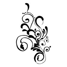 Adesivo decalcomania vinile bordo floreale fiore per porta a parete laptop negozio di specchi casa