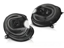 Fari alogeni neri a tubo LED