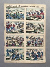 Battaglie della guerra franco-prussiana, litografia, fine XIX secolo